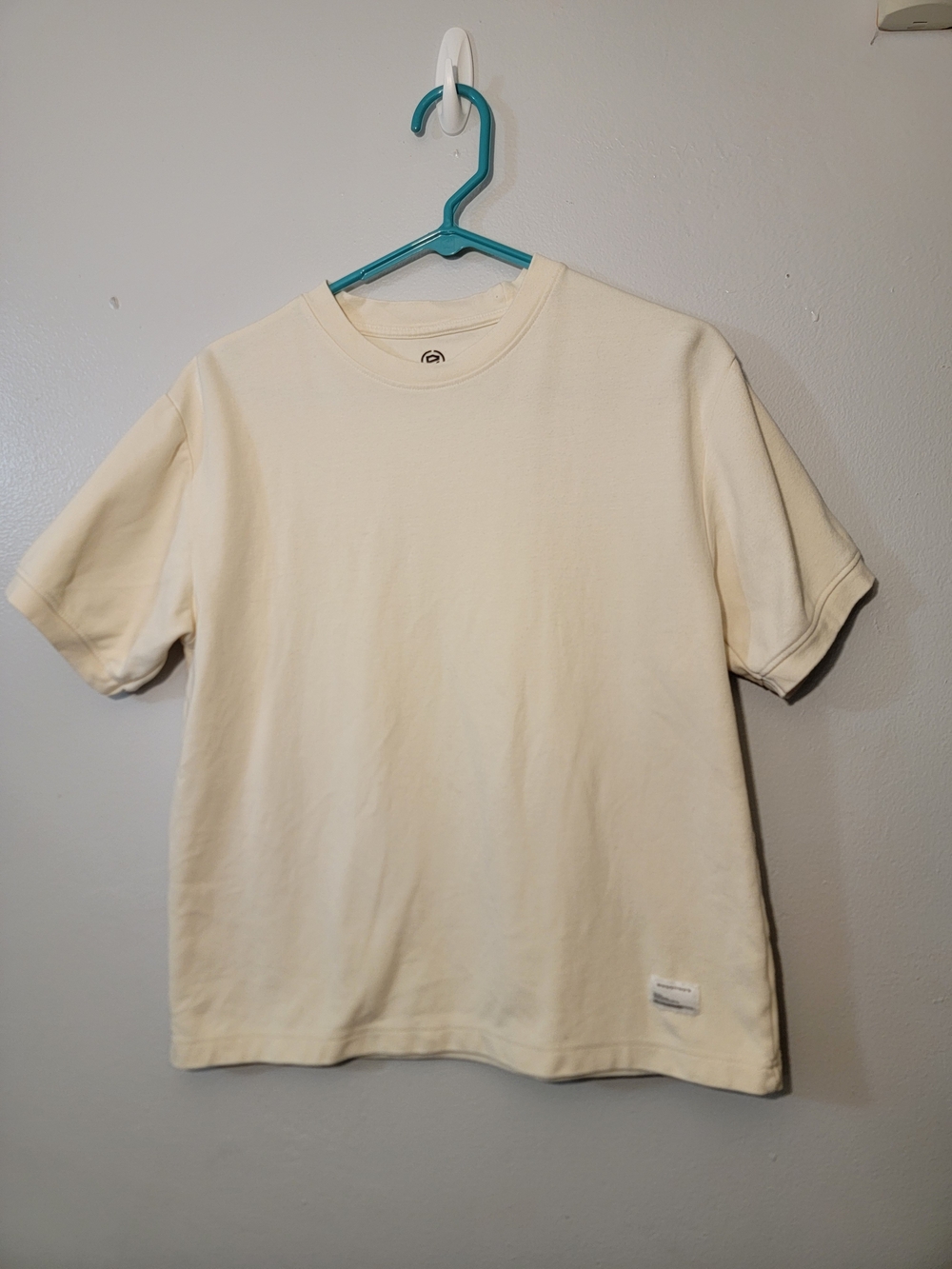 Short Sleeve Crewneck Tee in Cream